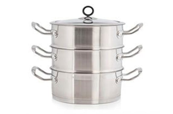 morphy richards 3 tier stainless steel steamer