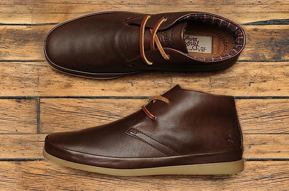 penguin leather boots