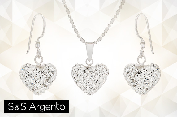 Argento necklace clearance and earring set