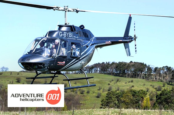 Helicopter flight; choose from 7 locations
