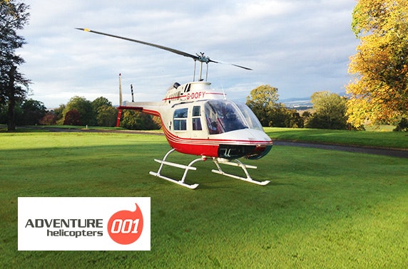Helicopter flight; choose from 7 locations
