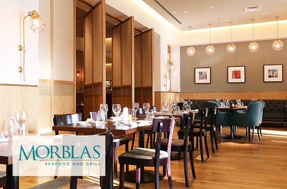 Morblas Seafood and Grill festive lunch & fizz, 5* Hilton 