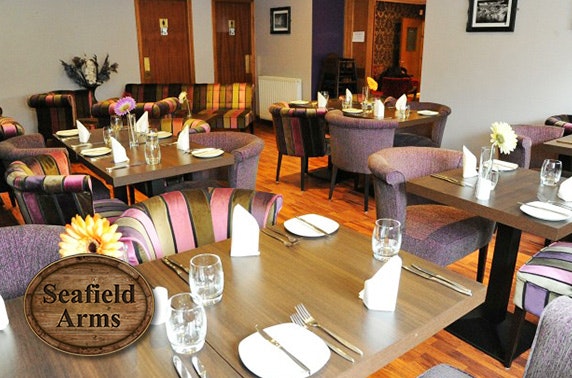 Seafield Arms 2-course dining, Moray Coast