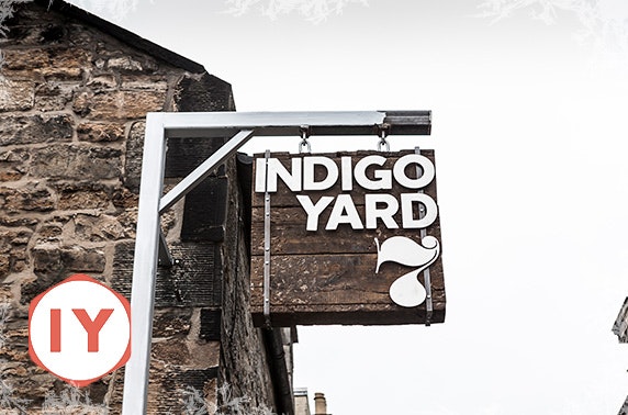 Indigo Yard sharing platter & drinks