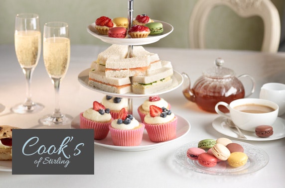 4* Cooks of Stirling Prosecco afternoon tea