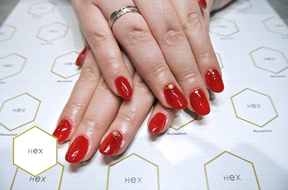 Hex Nails gel and mini manicure