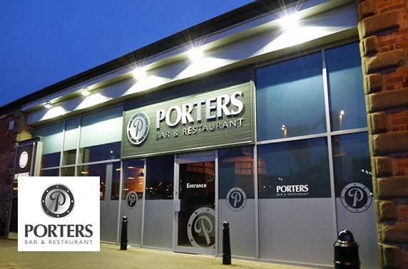Porters burgers – from £5pp
