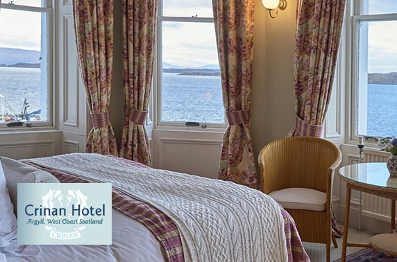 Award-winning Crinan Hotel coastal stay