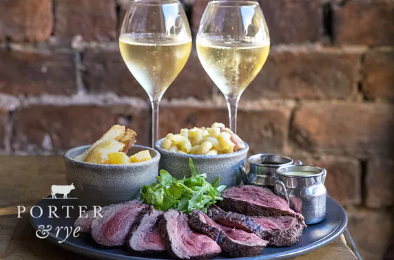 Porter & Rye chateaubriand and Prosecco, Finnieston – itison
