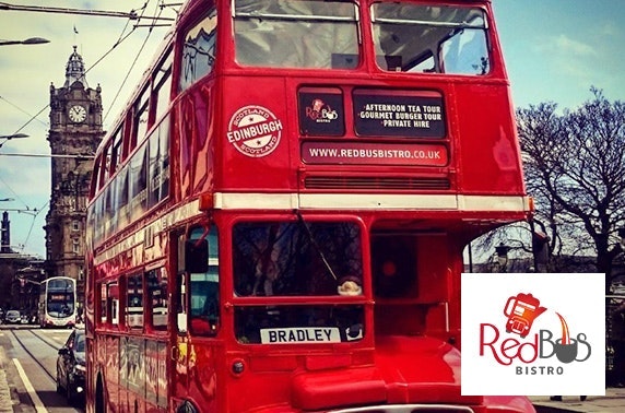 Red Bus Bistro burgers & Edinburgh tour