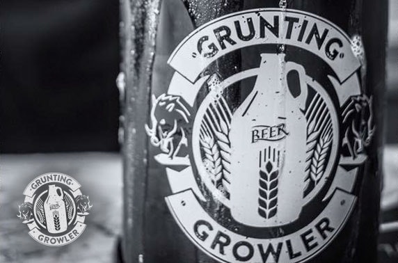 Beer tasting at Grunting Growler, Yorkhill