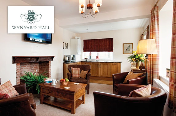 4* Wynyard Hall hot tub cottage stay - £41pp