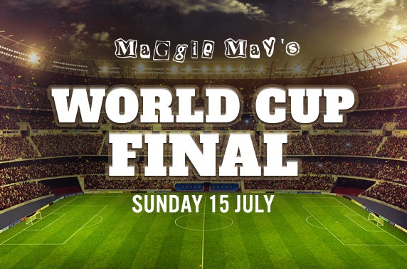 Free ticket and treats at Maggie May's World Cup Final party