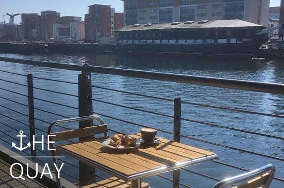 The Quay hot drink & treats or lunch