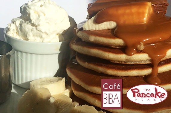 The Pancake Place or Cafe Biba dining