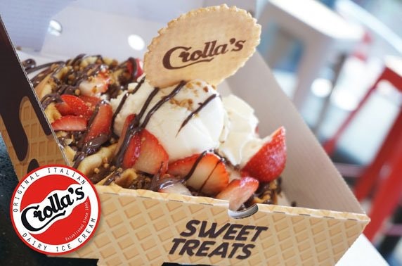 Crolla’s ice cream, Leith