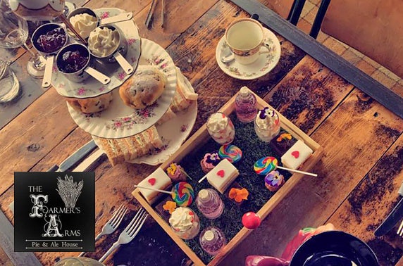 Mad Hatter’s afternoon tea at The Farmers Arms