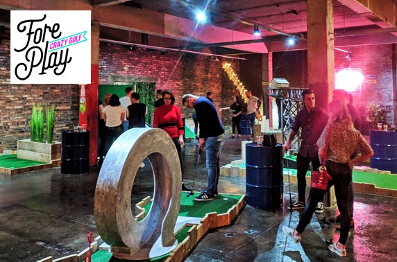 Newly-opened Fore Play Crazy Golf, Kinning Park - from £4pp