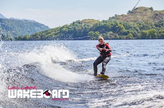 Loch Lomond wakeboarding
