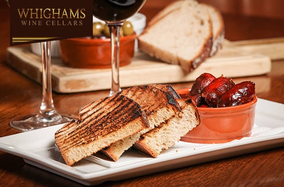Whighams Wine Cellars sharing boards with drinks