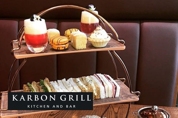 Afternoon tea at Karbon Grill within Hilton Garden Inn