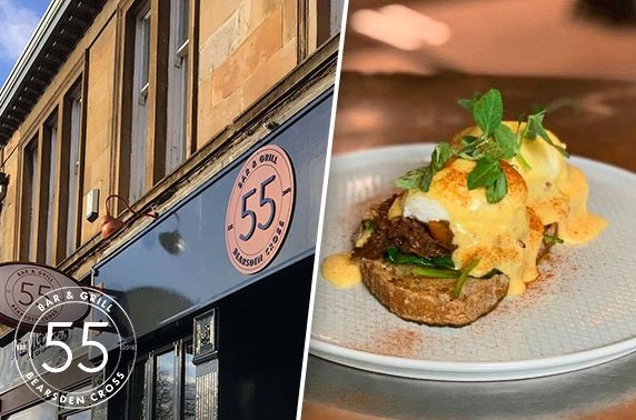 Bearsden brunch at 55 Bar and Grill - £5pp