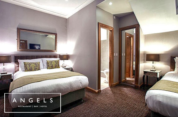 Recently-refurbished Angels Hotel DBB - £69