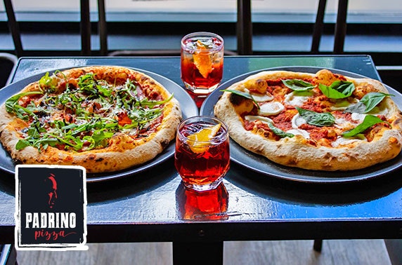 Handmade artisan pizzas and drinks at Padrino Pizza, Perth Road 