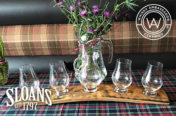 Sloans whisky tasting with canapés