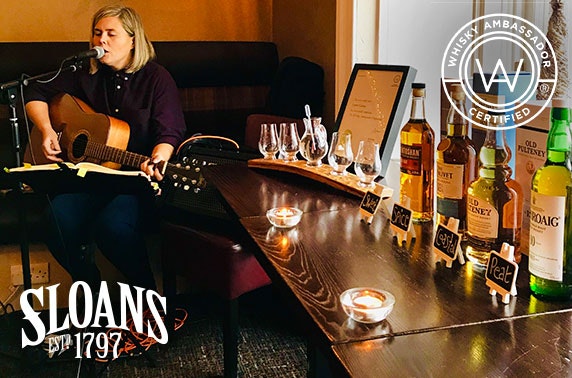 Sloans whisky tasting with canapés