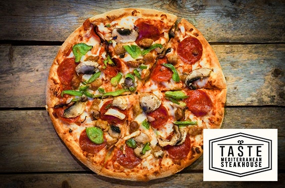 Pizza, pasta or burgers & drinks at Taste, Edinburgh