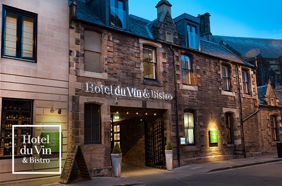 AA-Rosette dining & Prosecco, 4* Hotel du Vin Edinburgh