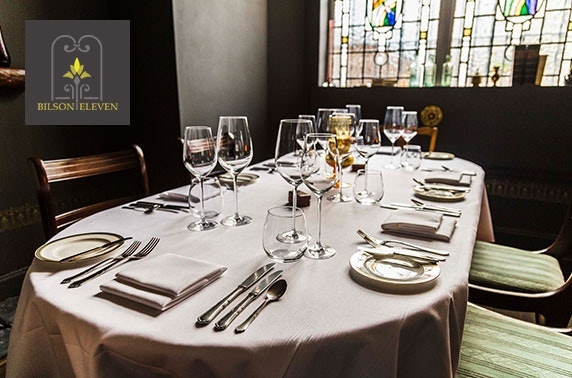 Michelin-recommended Bilson Eleven private 8 course dining
