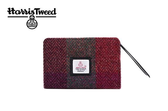 harris tweed zip purse