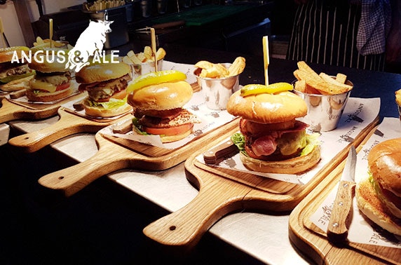 Burgers and drinks at Angus & Ale, City Centre