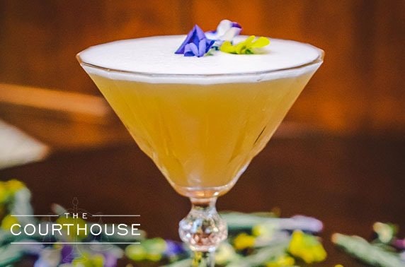 Cocktails & dining at award-winning The Courthouse, Cheshire