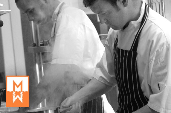 Cooking demo at the Cook School & Dining Room by Martin Wishart