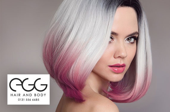 Blow dry, cut & optional colour at Egg Hair and Body, City 