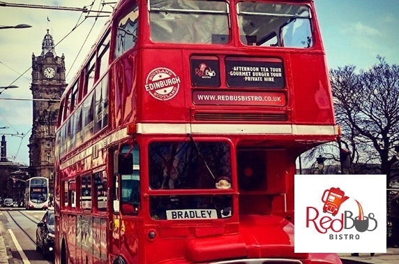 Red Bus Bistro Edinburgh Prosecco afternoon tea & tour
