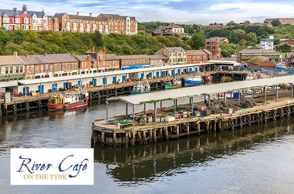 Fish & chips at Michelin-awarded River Café on the Tyne, Fish Quay