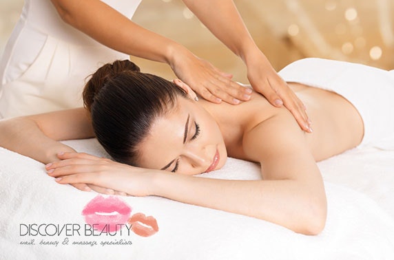 Full body massage or luxury facial, Discover Beauty