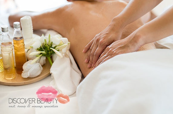 Full body massage or luxury facial, Discover Beauty