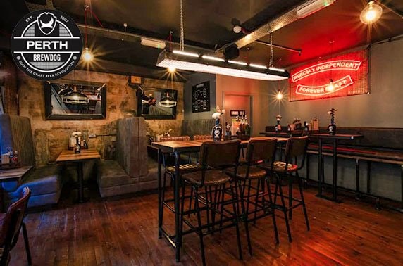Recently-opened BrewDog Perth pizza & wine or beers