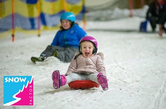 Snow Factor kids’ sledging party