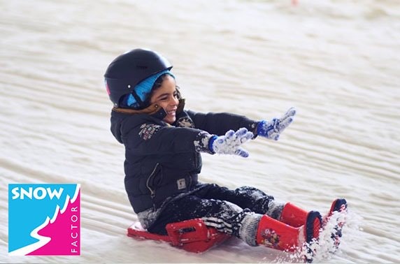 Snow Factor kids’ sledging party