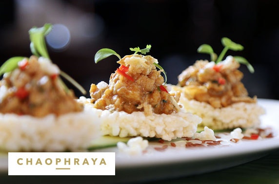 Chaophraya private Prosecco dining; choice of 3 locations