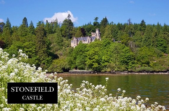 AA Rosette-awarded afternoon tea, 4* Stonefield Castle