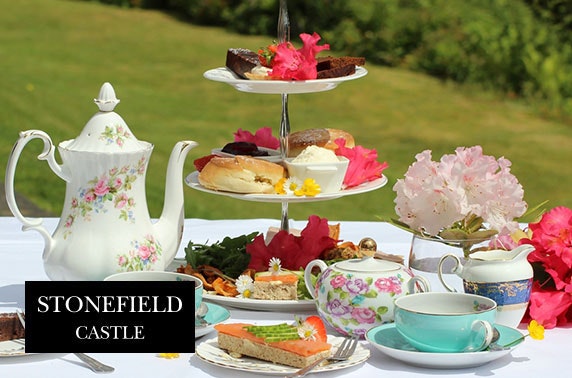 AA Rosette-awarded afternoon tea, 4* Stonefield Castle