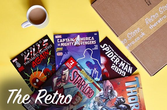 The Retro vinyl or comics subscription box