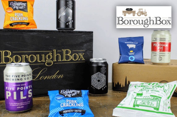 Beer & gourmet snacks box from Boroughbox